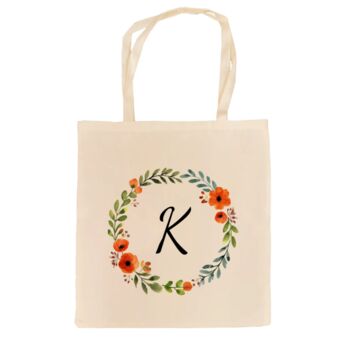 Personalised Autumn Wreath Tote Bag, 6 of 6