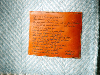 Personalised Wool Throw Engraved With Sonnet 116, 9 of 11