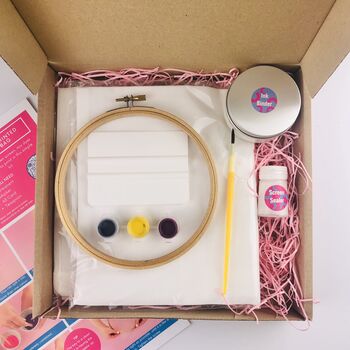 Screen Print A Tote With An Embroidery Hoop Craft Kit, 3 of 7