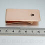 Copper Money Clip With Hand Stamped Paw Print, thumbnail 3 of 5