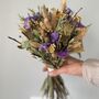 Purple Yellow Meadow Dried Bouquet, thumbnail 2 of 7