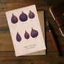 Humorous Fig Greetings Card, thumbnail 1 of 2