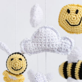 Lewis The Bee Nursery Mobile Easy Crochet Kit, 3 of 6