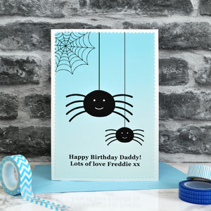 'Spiders' Personalised Birthday Card By Jenny Arnott Cards &amp; Gifts