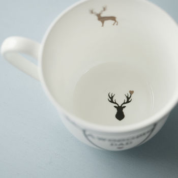 Personalised Stag China Cup Or Mug, 2 of 3
