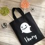Personalised Halloween Ghost Treat Bag, thumbnail 2 of 4