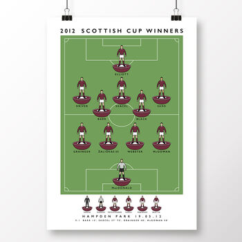 Hearts 2012 Scottish Cup Poster, 2 of 8