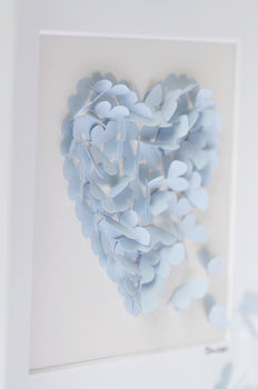 Personalised Engagement Butterfly Heart, 3D Art, 5 of 12