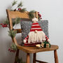 Christmas Gonk Cushion Intermediate Knitting Kit, thumbnail 3 of 8