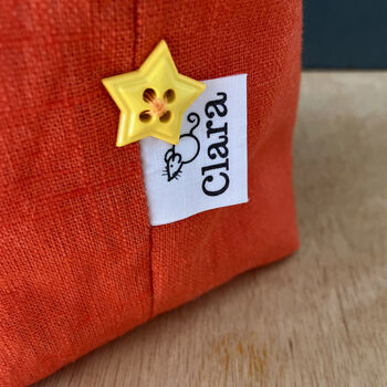 Children’s Sewing / Knitting / Project Bag / Orange, 5 of 6