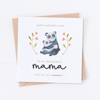 Personalised Mother's Day Panda Card, 3 of 3
