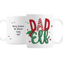 Personalised Dad Elf Mug, thumbnail 2 of 3