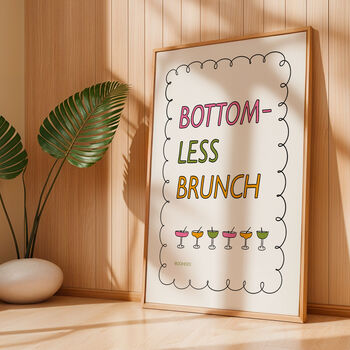 Bottomless Brunch Print, 2 of 8