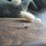 Tiny Silver Moon And Star Studs, thumbnail 5 of 6
