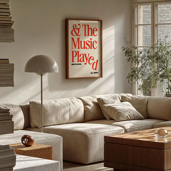 The Music Played Wall Art Print, 5 of 11