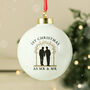Personalised Mr And Mr Bauble – Christmas Tree Decorations, thumbnail 1 of 5