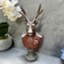 26cm Red Gentleman Stag Bust – Mini Deer Suit Figurine, thumbnail 5 of 12