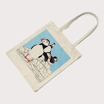 Puffinry Puffins Tote Bag, 2 of 3