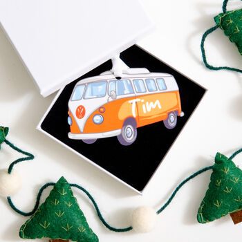 Personalised Campervan Christmas Bauble Decoration, 3 of 7