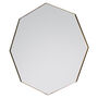 Gold Framed Octagonal Wall Mirror, thumbnail 4 of 4