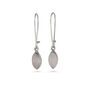 Sterling Silver Rose Quartz Earrings, thumbnail 3 of 4