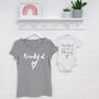 'Beautiful' Mother And Daughter Matching T Shirt Set, thumbnail 3 of 7