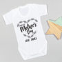 Personalised First Mother's Day Mono Bodysuit, thumbnail 6 of 10