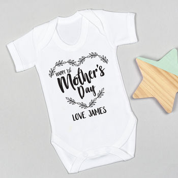 Personalised First Mother's Day Mono Bodysuit, 6 of 10