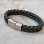 Mens Personalised Leather Bracelet, thumbnail 3 of 3