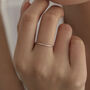 Sterling Silver Super Skinny Midi Ring, thumbnail 1 of 12