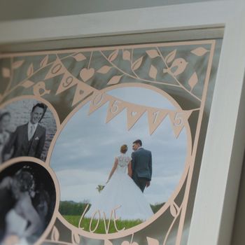 Personalised Wedding Or First Anniversary Papercut, 3 of 6