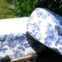 Lidded Butterdish In Blue Peony Design, thumbnail 5 of 9