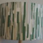 Abstract Green Lines Handmade Lampshade, thumbnail 7 of 9