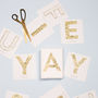 Gold Glitter Letter And Number Stickers, thumbnail 1 of 2