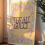 It's All Gucci Motivational Floral Art Print, thumbnail 3 of 5