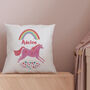 Personalised Rainbow Unicorn Cushion, thumbnail 2 of 2