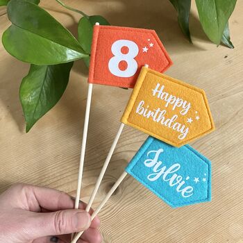 Personalised Mini Flag Custom Colour Decoration, 5 of 11