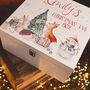 Personalised Winter Animals Wooden Christmas Eve Box, thumbnail 2 of 6