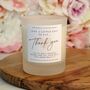 Thank You Gift Personalised Candle, thumbnail 1 of 5