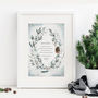 Personalised Winter Godparents Christening Print, thumbnail 2 of 2