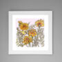 'Firecrest And Marigolds' Print, thumbnail 2 of 3