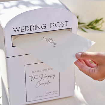 White Wedding Post Box, 2 of 4