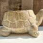 22cm Turtle Plant Pot Distressed Beige Stone Flower Holder Planter, thumbnail 5 of 7