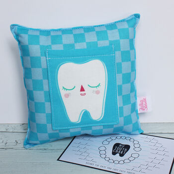 Checkerboard Tooth Fairy Cushion, 7 of 12
