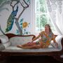 Ladies Orange Paisley Print Cotton Short Pyjama Set, thumbnail 3 of 4