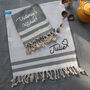 Personalised Tea Towel, Kitchen Towel, Christmas Gift For Nanny, thumbnail 4 of 11