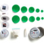 Kit In A Tin – Down And Patches – Mid Green, thumbnail 2 of 8