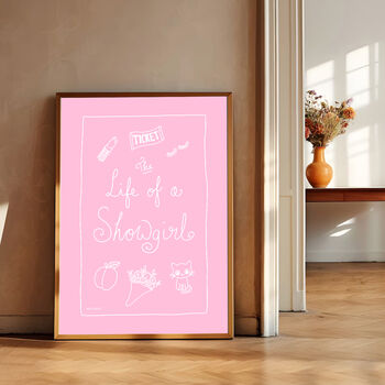 Life Of A Showgirl, Taylor Swift Inspired Print, 2 of 8
