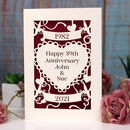 Personalised Laser Cut Anniversary Card By Pogofandango ...