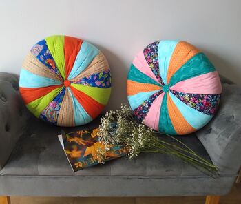 Floral Round Cushion, 5 of 8